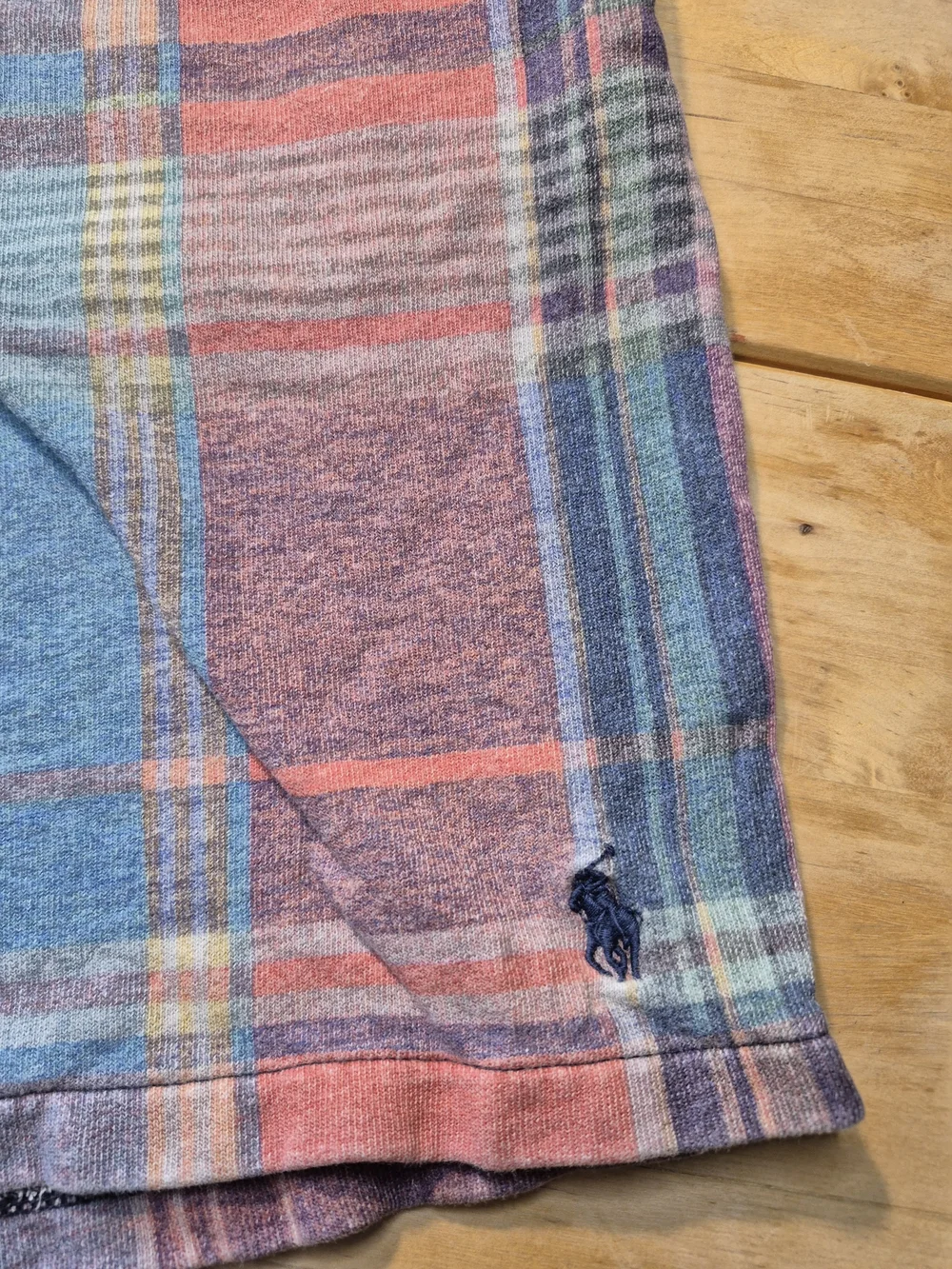 Polo by Ralph Lauren Multicolor Plaid Terry Cloth Drawstring Shorts